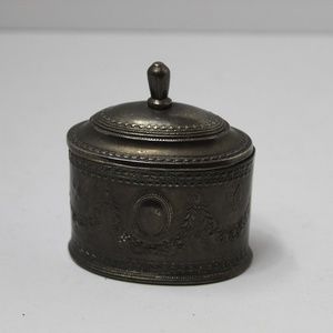 Vintage Beverly Clark Collect. Pewter Trinket Box